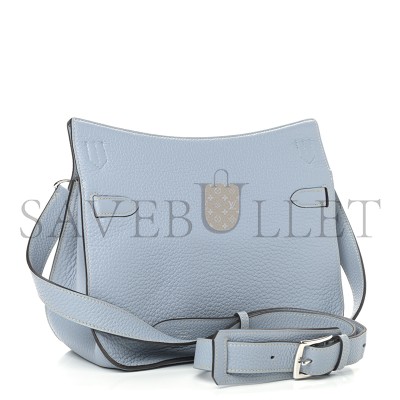 HERMÈS  TAURILLON CLEMENCE JYPSIERE 28 BLEU LIN (28*22*12cm) 